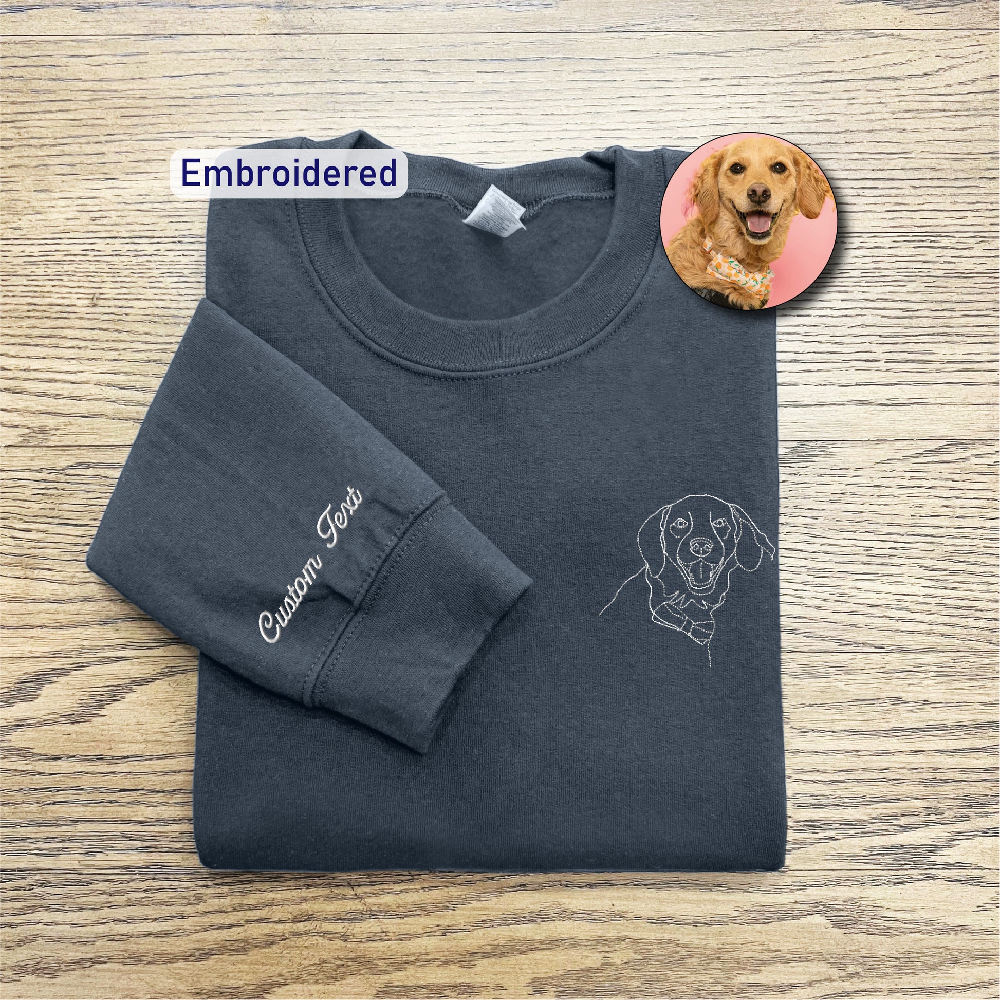 a t - shirt with a picture of a dog on it