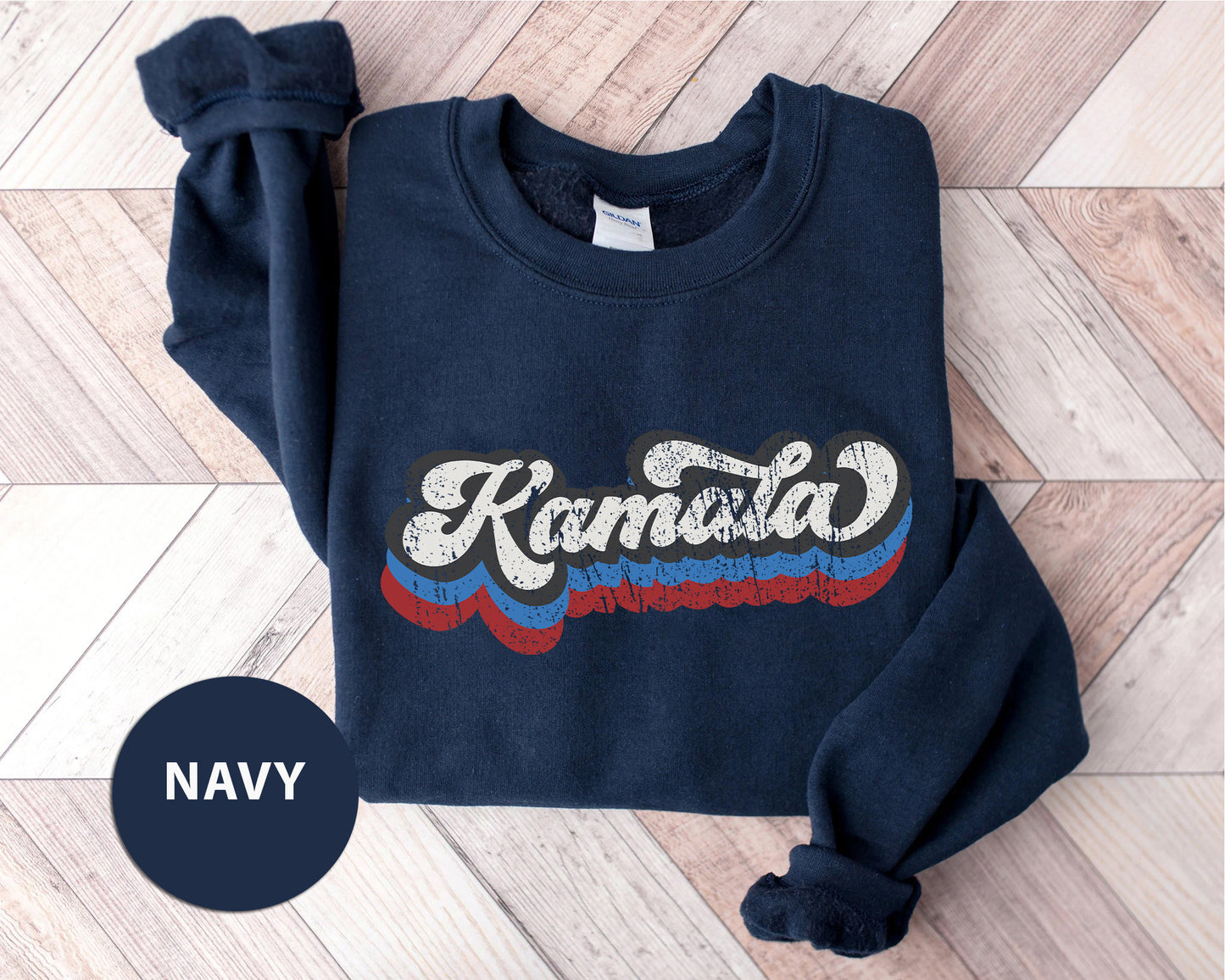 Unisex Sweatshirt Featuring "Kamala" Print - Show Your Election Spirit for Kamala Harris 2024