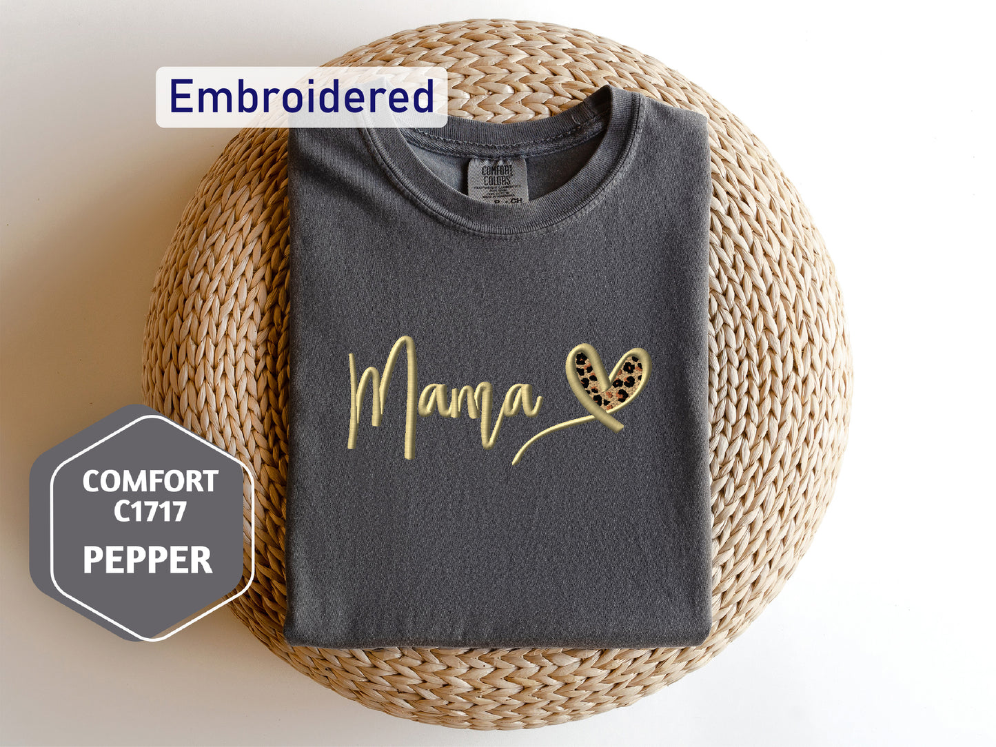 a t - shirt with the word mama written on it