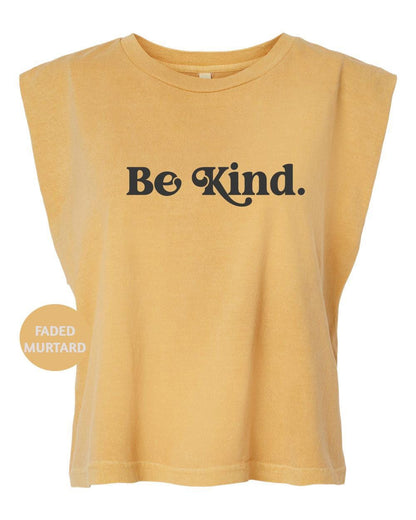 a t - shirt with the words be kind printed on it