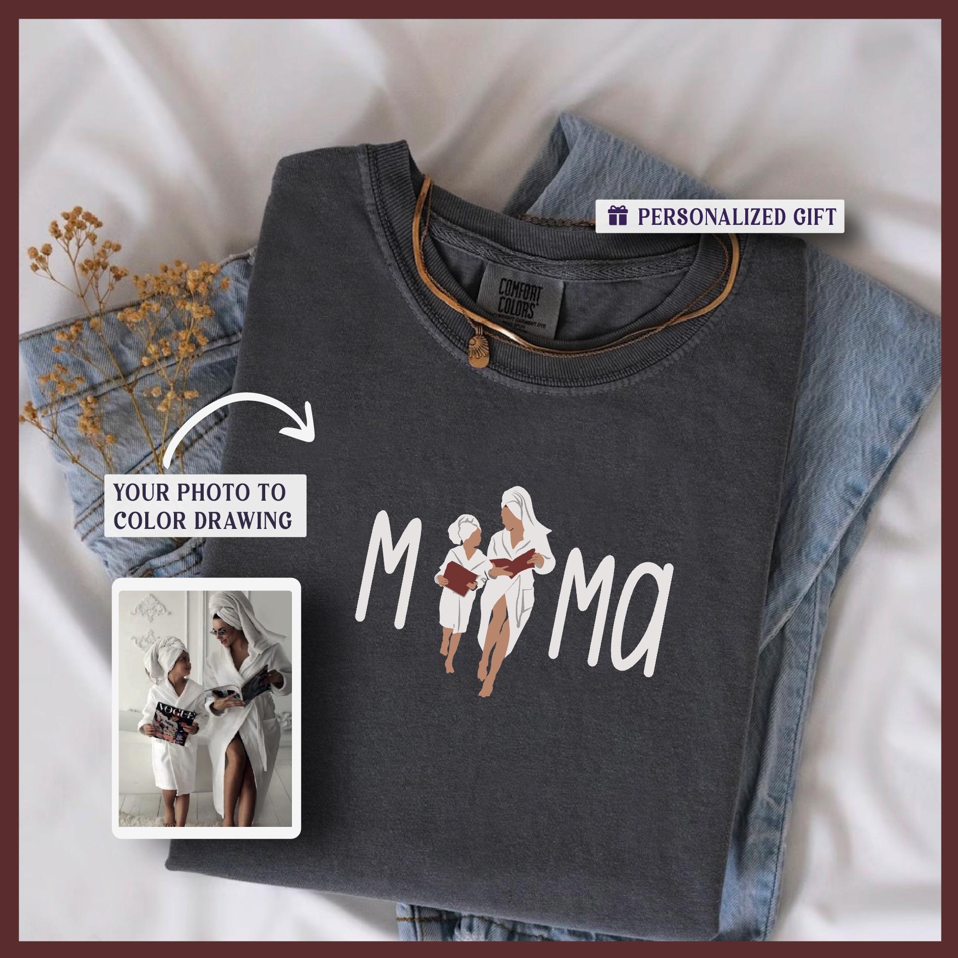 a t - shirt with a picture of two women on it