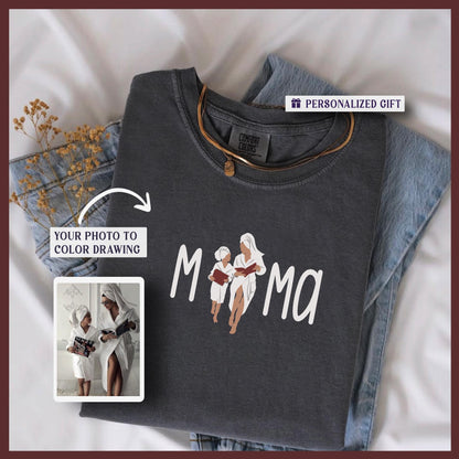 a t - shirt with a picture of two women on it