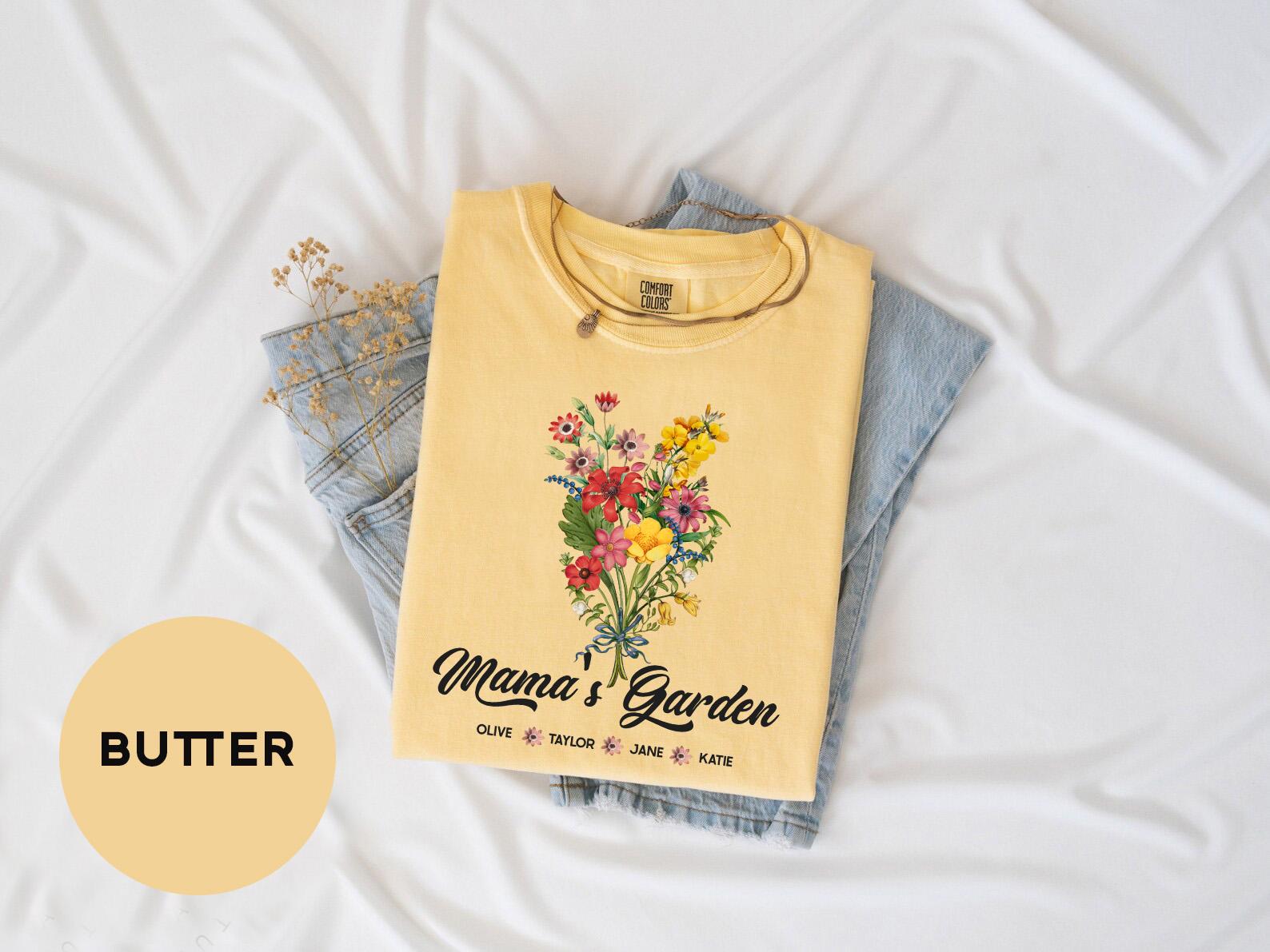 a t - shirt with a picture of a bouquet of flowers on it