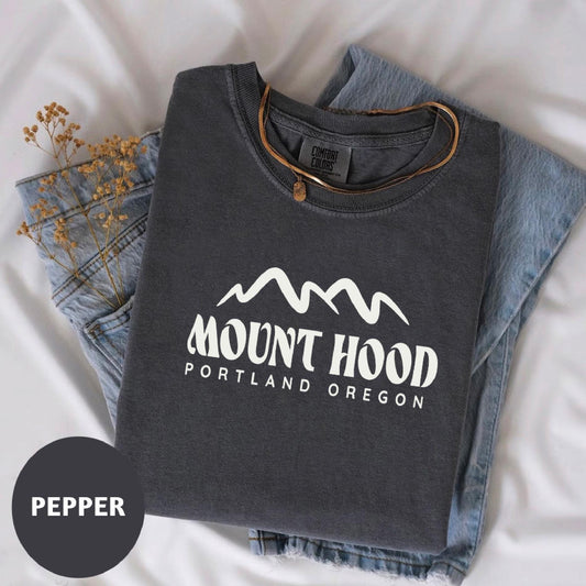 a t - shirt that says mount hood portland oregon on it