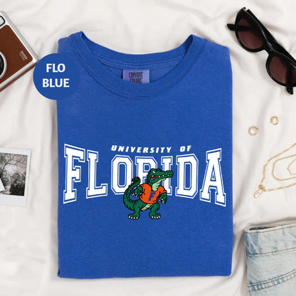 a t - shirt with the university of florida on it