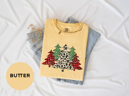 a yellow shirt with a leopard print on it