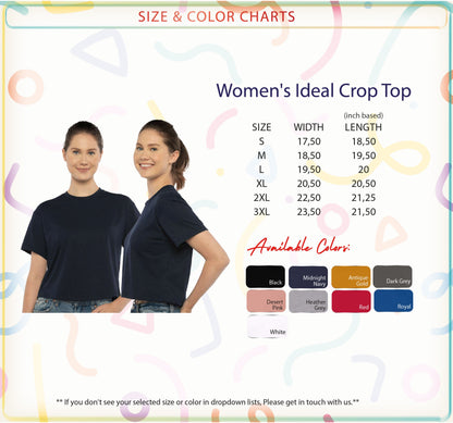 a woman&#39;s ideal crop top with short sleeves