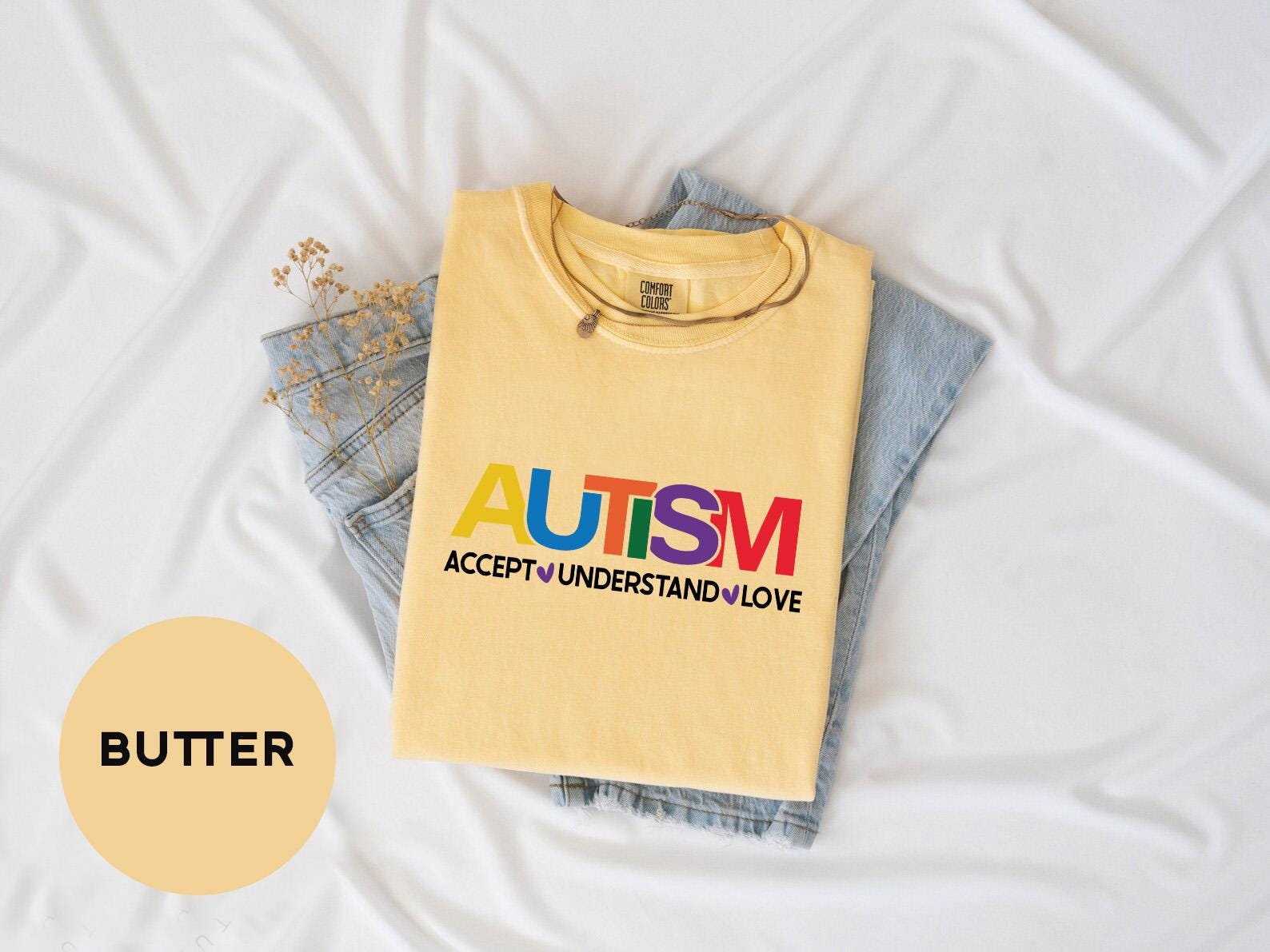 a t - shirt with the words autism on it