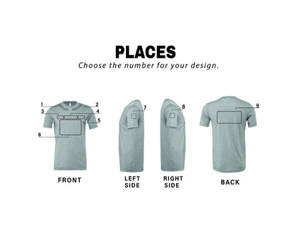 Custom Embroidered Tee, Personalized Business Uniform, Comfort Colors, KingArtDesigner
