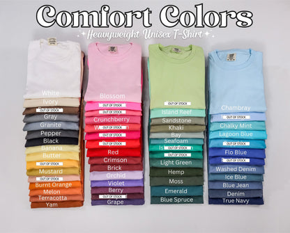 Custom Embroidered Tee, Personalized Business Uniform, Comfort Colors, KingArtDesigner
