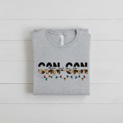 Custom Family Christmas Shirt | Personalized Holiday Family Name Tee