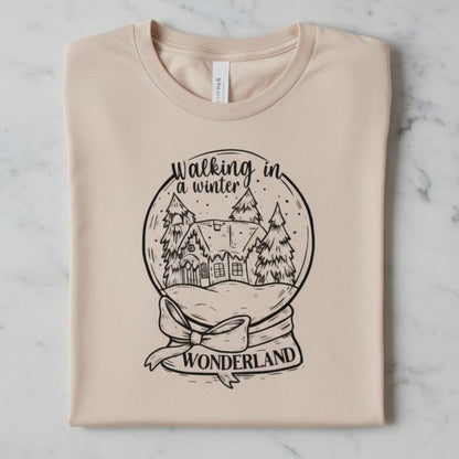 Winter Wonderland Snow Globe Shirt, Christmas Gift Idea, KingArtDesigner