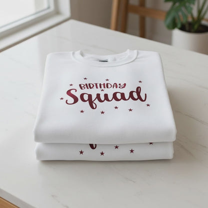 Birthday Squad T-Shirt - Matching Birthday Group Tee | Party Apparel & Celebration Wear