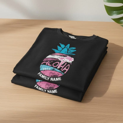 Custom Aloha Family Vacation Shirt, Tropical Summer Tee, KingArtDesigner