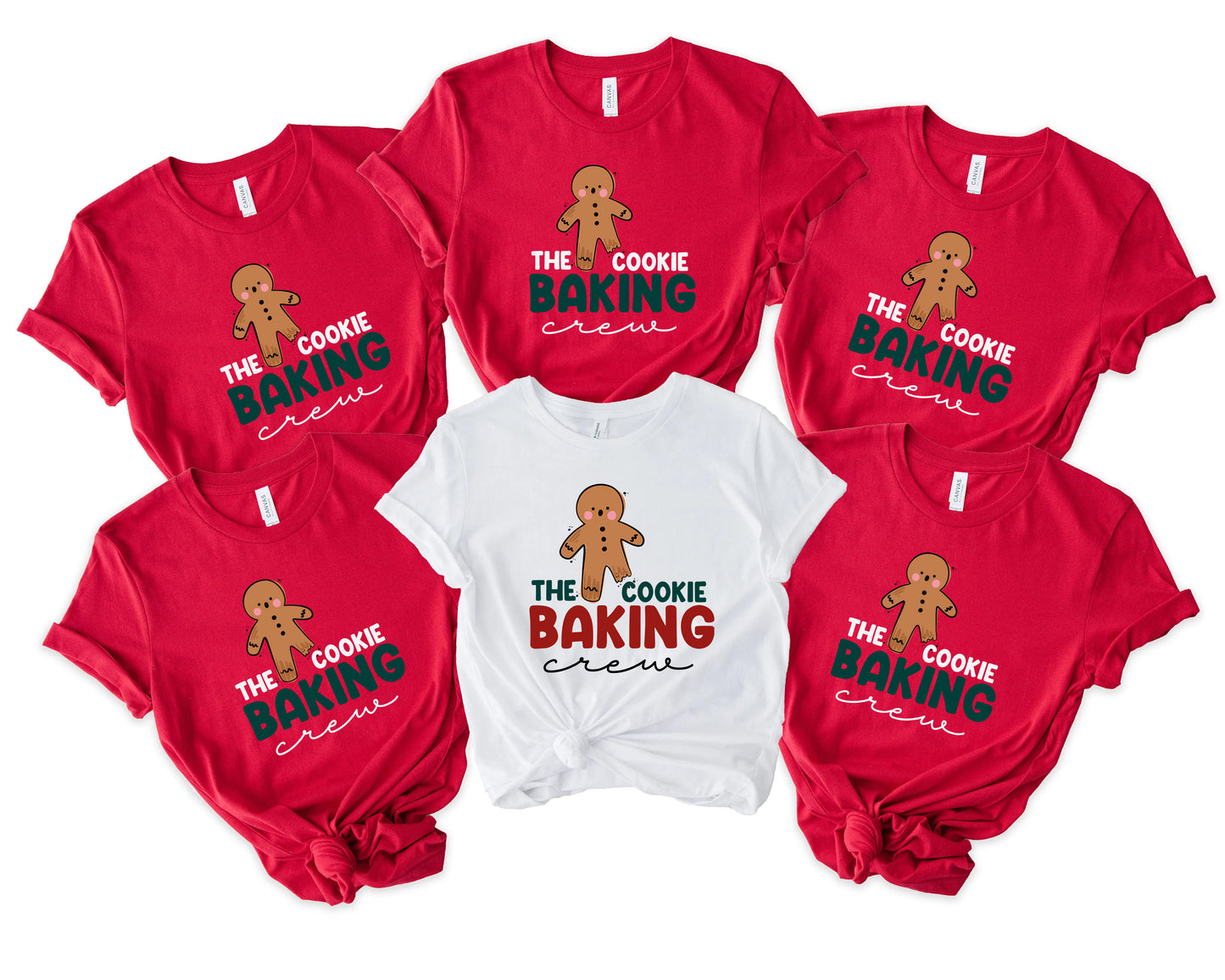 The Cookie Baking Crew Family Christmas Shirts Matching Set