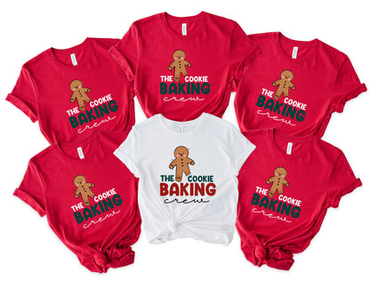 The Cookie Baking Crew Family Christmas Shirts Matching Set