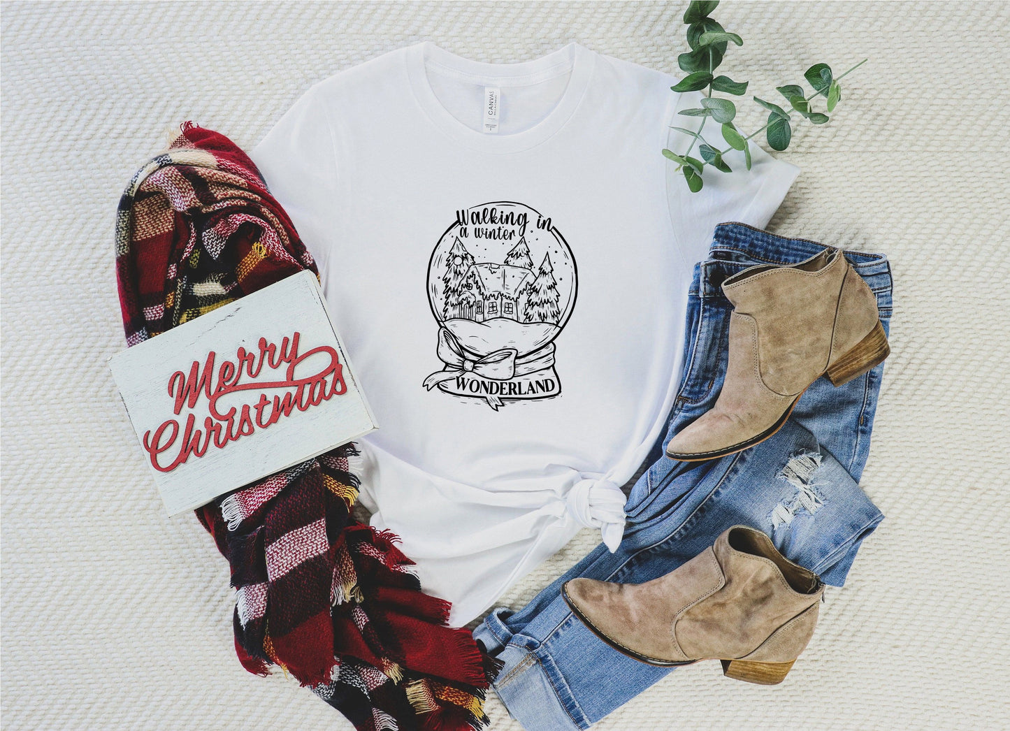 Winter Wonderland Snow Globe Shirt, Christmas Gift Idea, KingArtDesigner